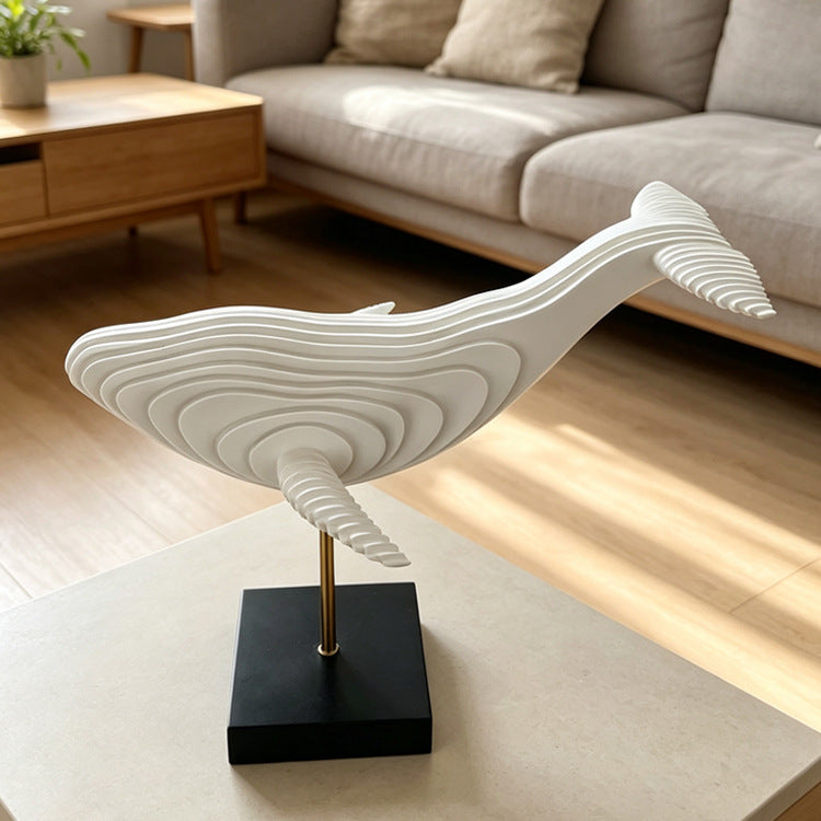 Artistic Whale Sculpture