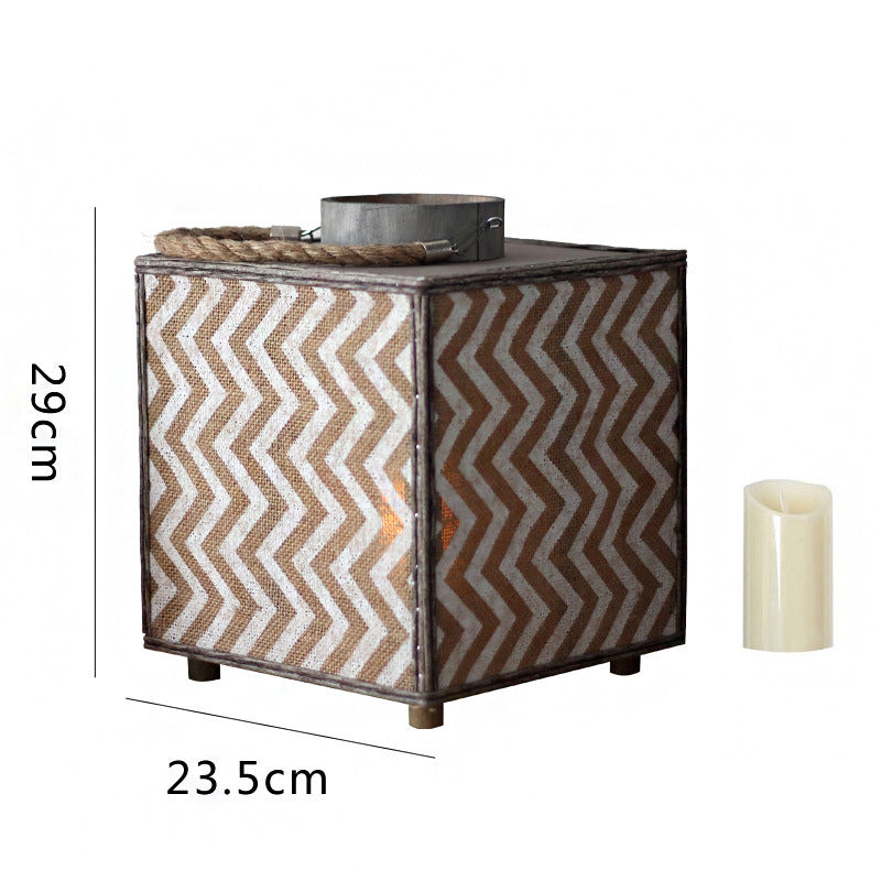 Decorative lantern with zigzag pattern Kalsten