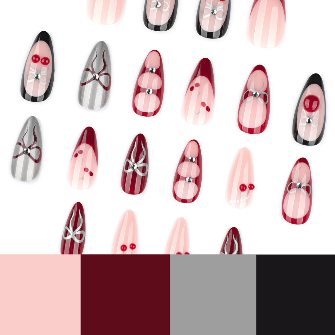 Artistic Nail Extensions with Unique 3D Designs Kalsten