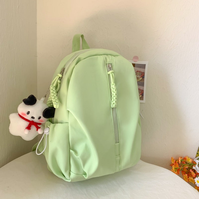Backpack with Cute Plush Keychain and Practical Storage Kalsten