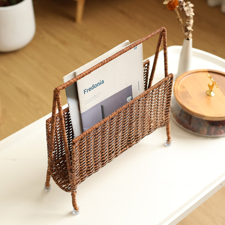 Unisex Handwoven Newspaper and Magazine Stand Kalsten