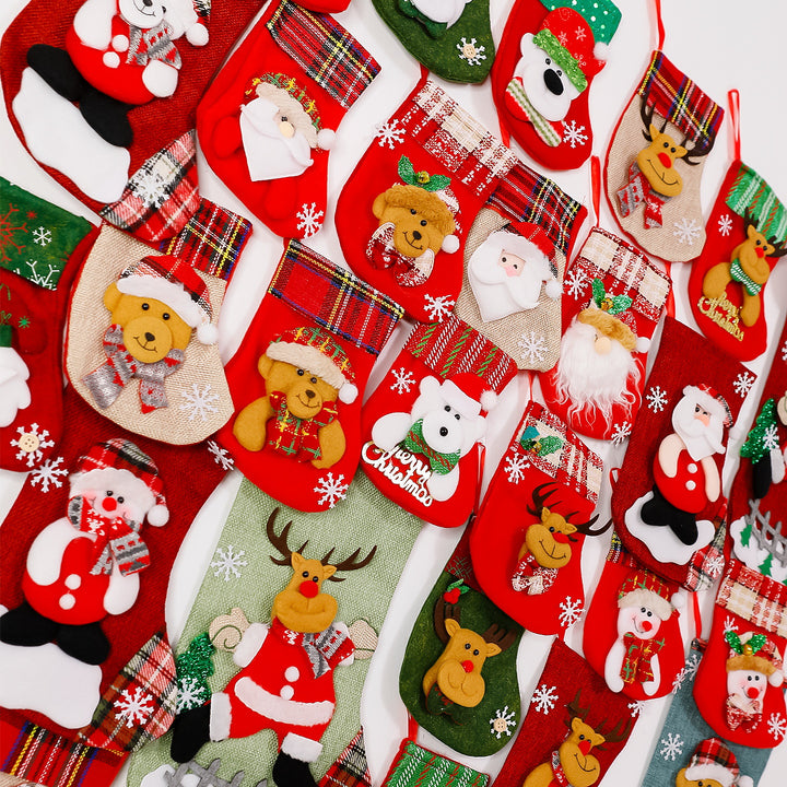 Festive Christmas stocking with reindeer motif Kalsten