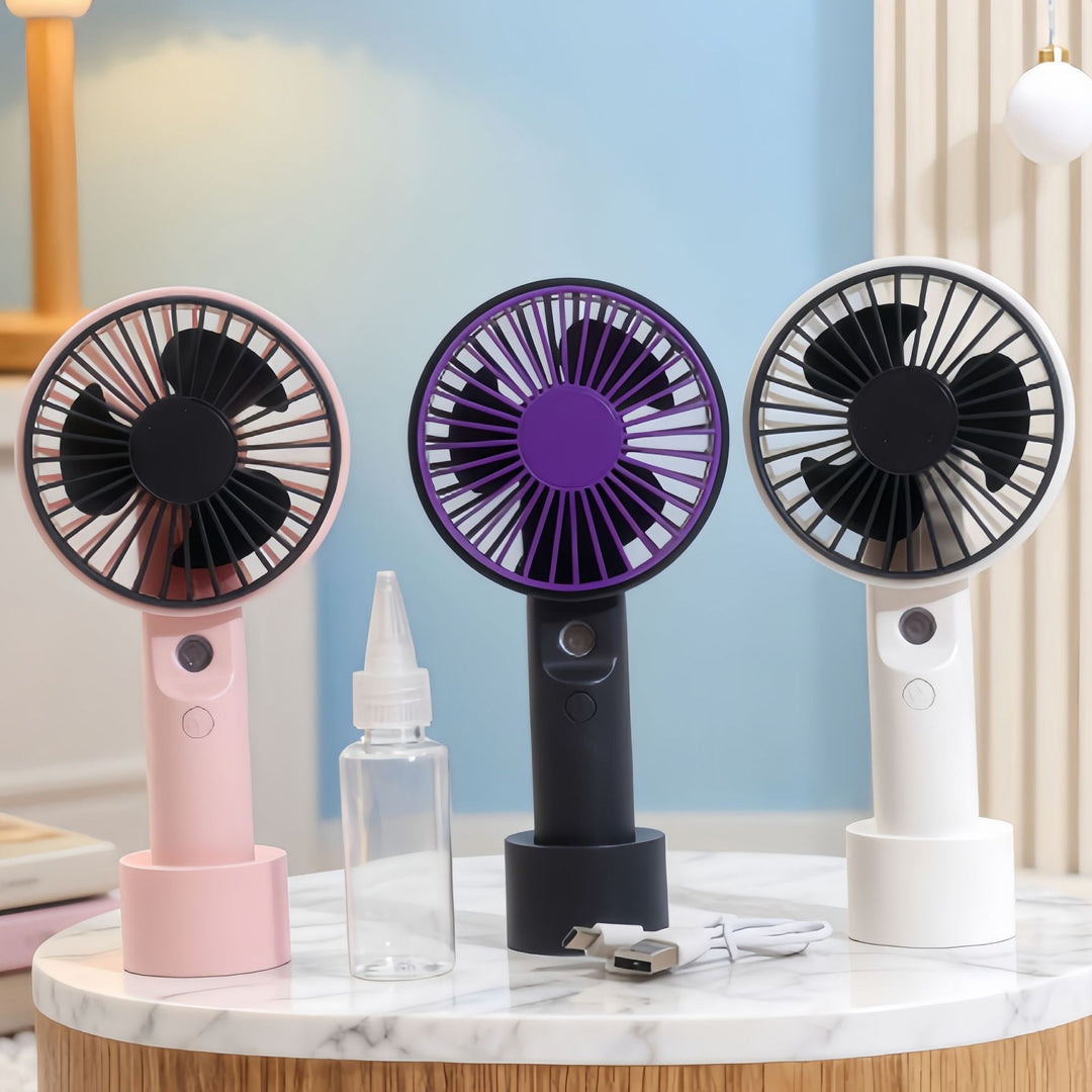 Ladies Portable Spray Fan with Ergonomic Design Kalsten