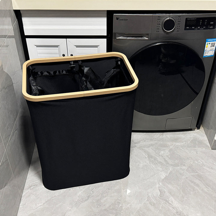 Modern laundry basket with removable lid and carrying handles Kalsten