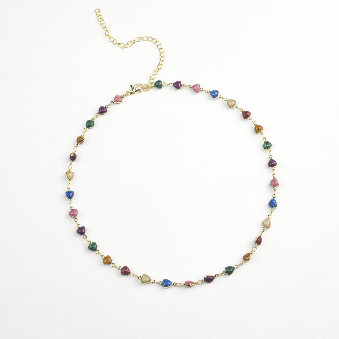 Heart-Shaped Beaded Anklet Kalsten