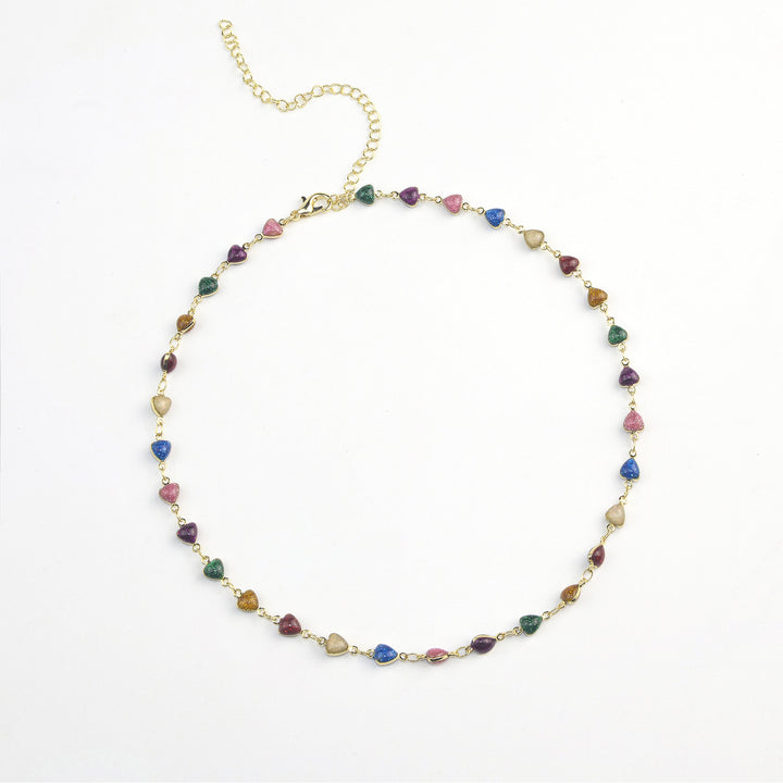 Heart-Shaped Beaded Anklet Kalsten