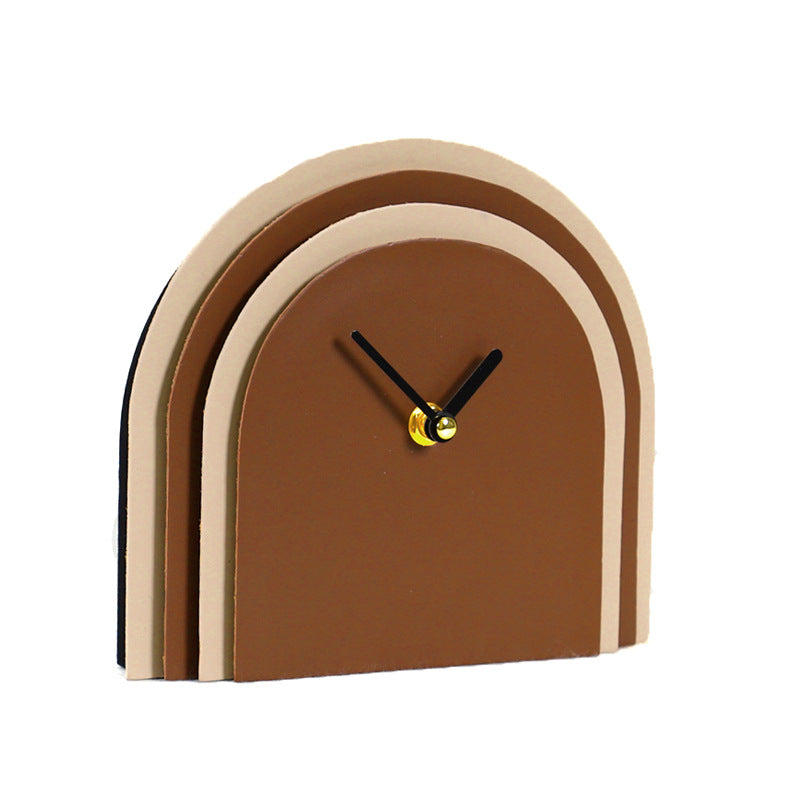 Modern Arch-Shaped Decorative Table Clock