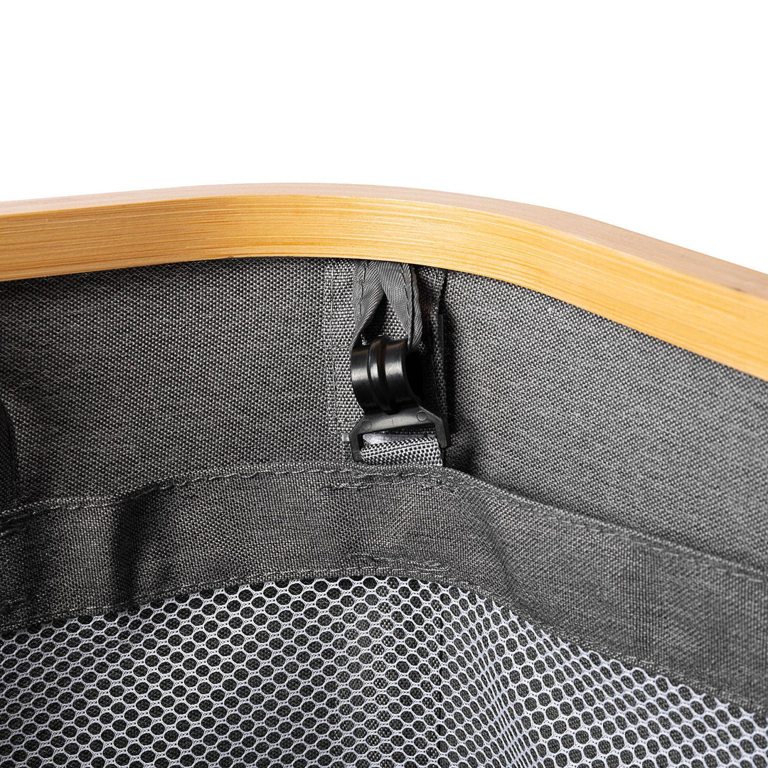High-quality laundry basket with bamboo lid Kalsten