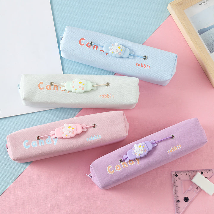 Cute Rabbit Print Pencil Case