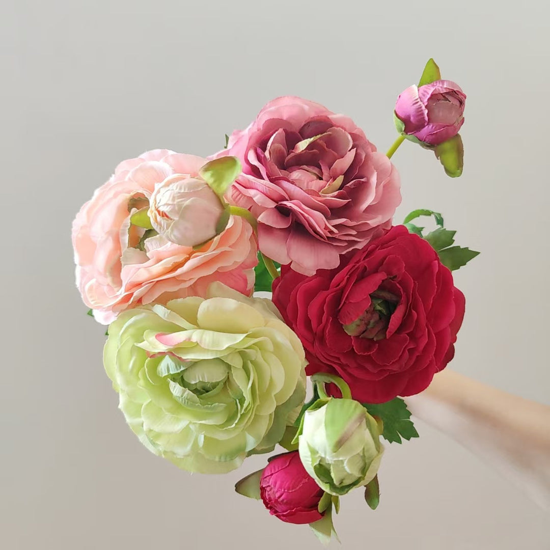 Premium Realistic Garden Rose Stem