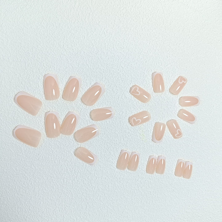 Artistic Heart Design Press-On Nails Kalsten