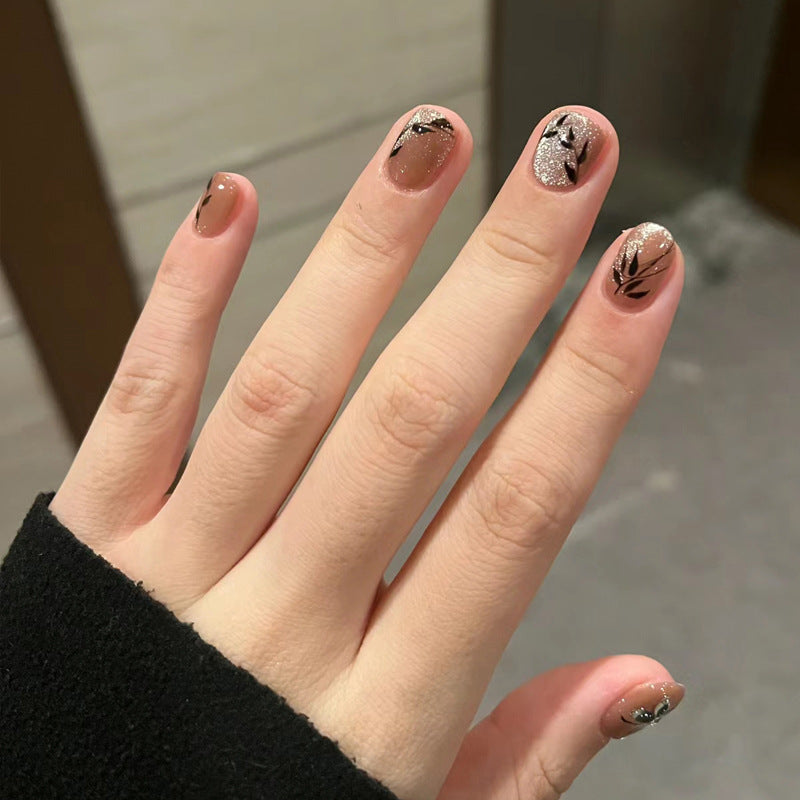 Premium Glossy Almond-Shaped Press-On Nails Kalsten 1789388672