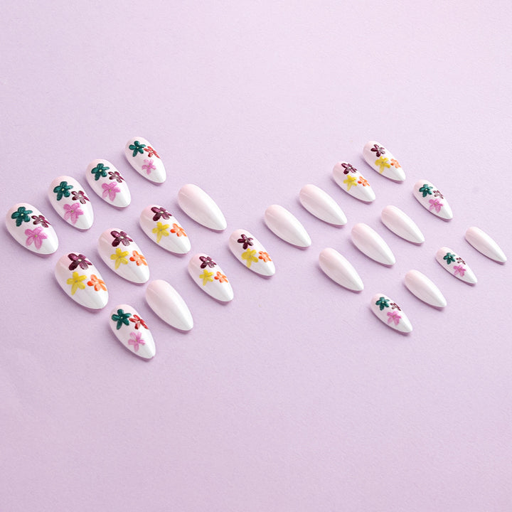 Floral Embellished Nail Art Set Kalsten