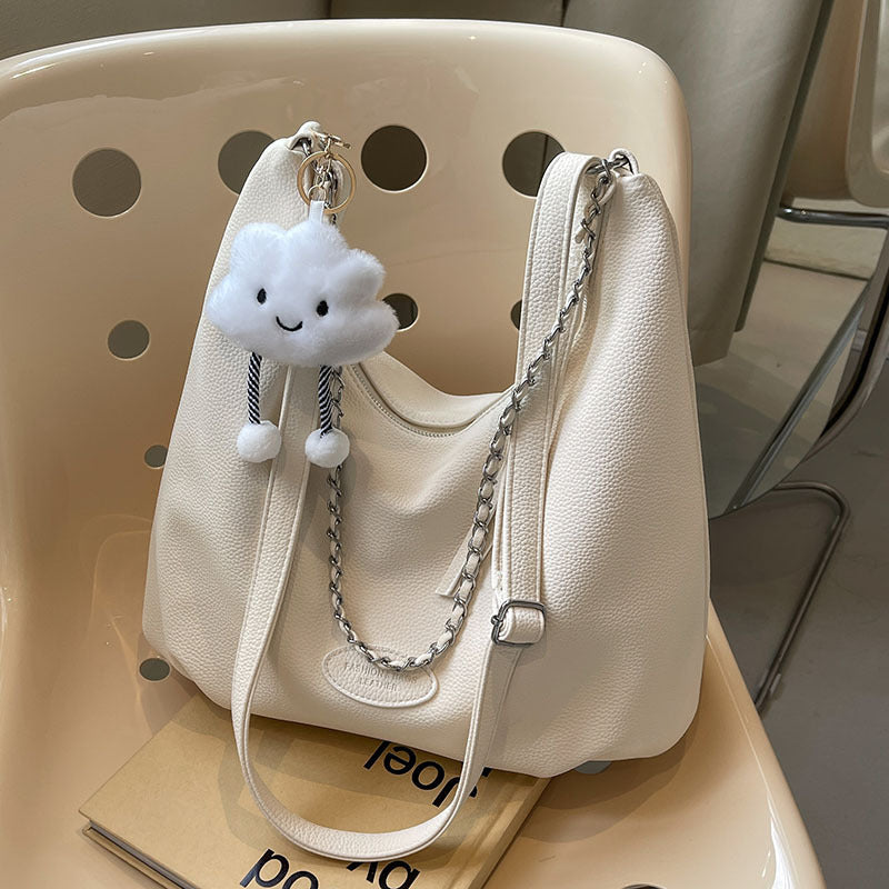 Soft Leather Slouchy Shoulder Bag