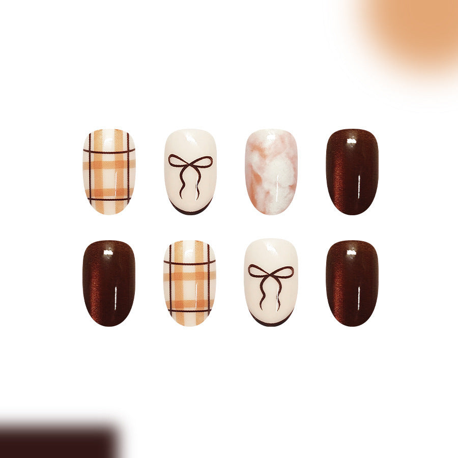 Chic Patterned Press-On Nail Set Kalsten