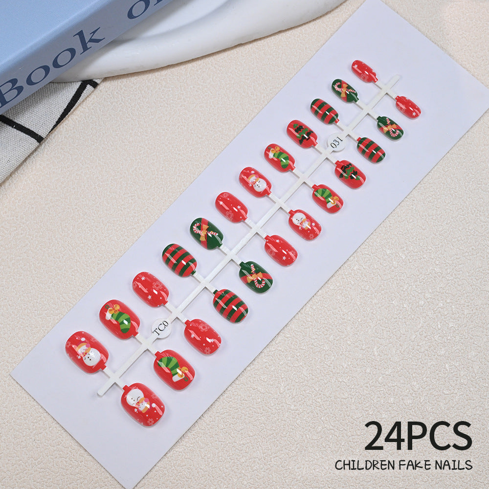 Children's Fun Holiday-Themed Fake Nail Set Kalsten