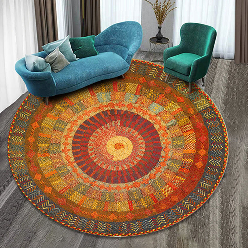 Artistic Mandala Pattern Area Rug