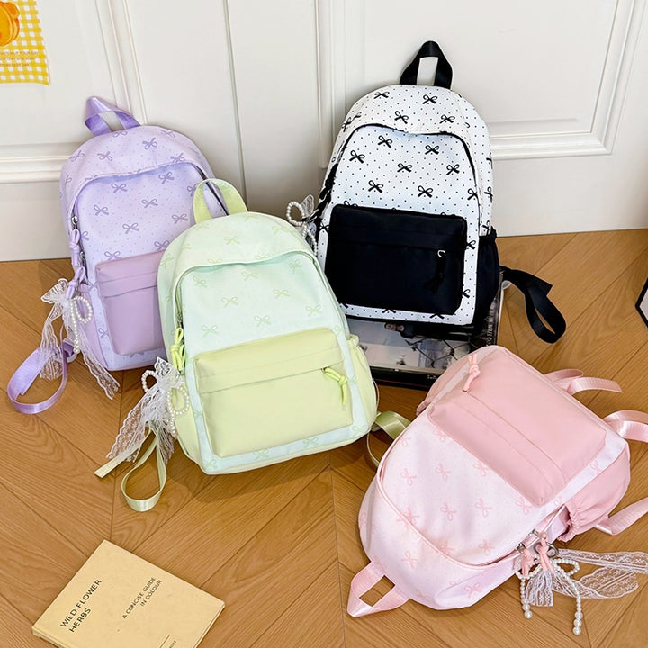 Cute Decorative Bow-Themed Backpack Kalsten