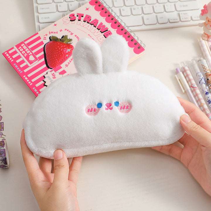 Cute Bear-Shaped Plush Pencil Case Kalsten