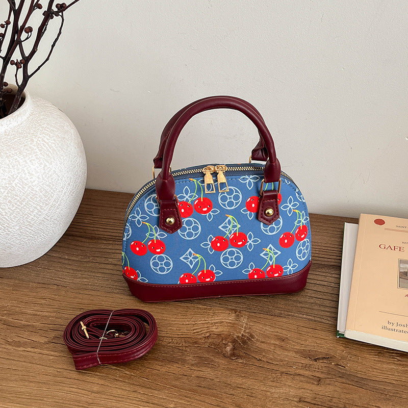 WoEmbroidered Cherry Pattern Handbag Kalsten