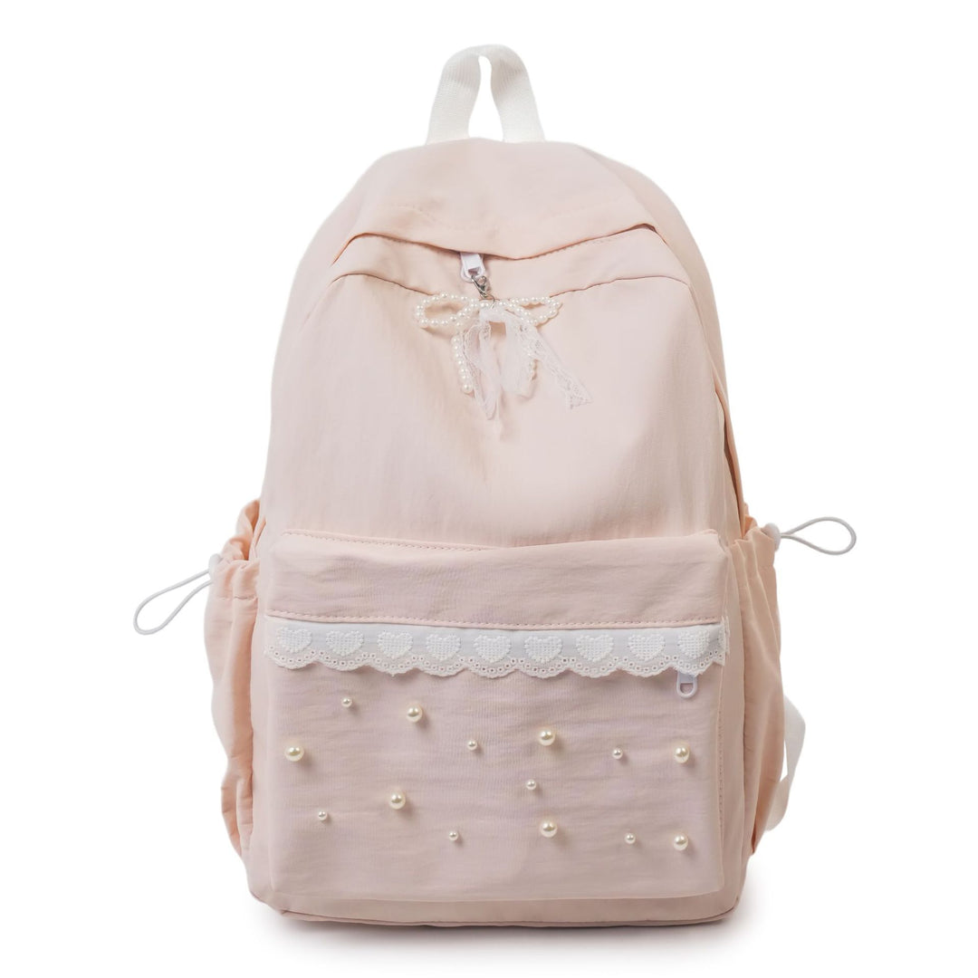 Backpack with elegant pearl applications and intricate design Kalsten