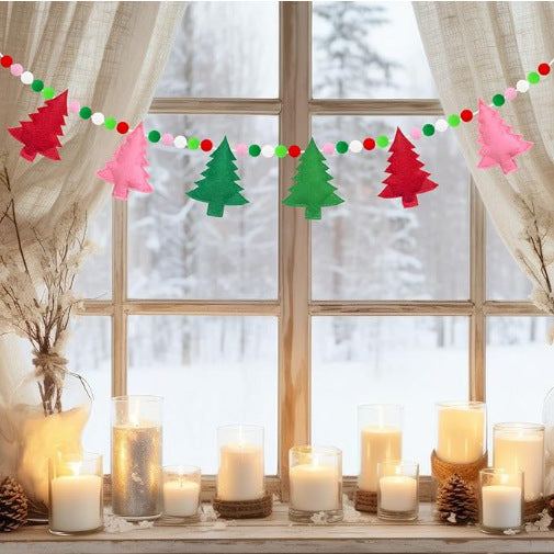 Felt Christmas Tree Garland Kalsten
