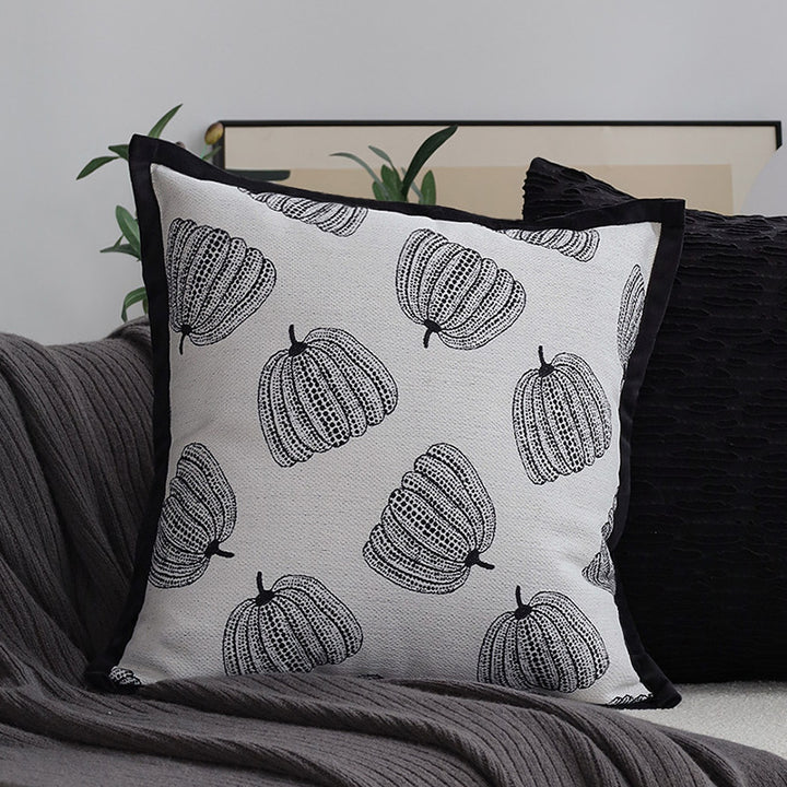 Macrame Cushion Cover with Hand-Knotted Fringe Edge Kalsten