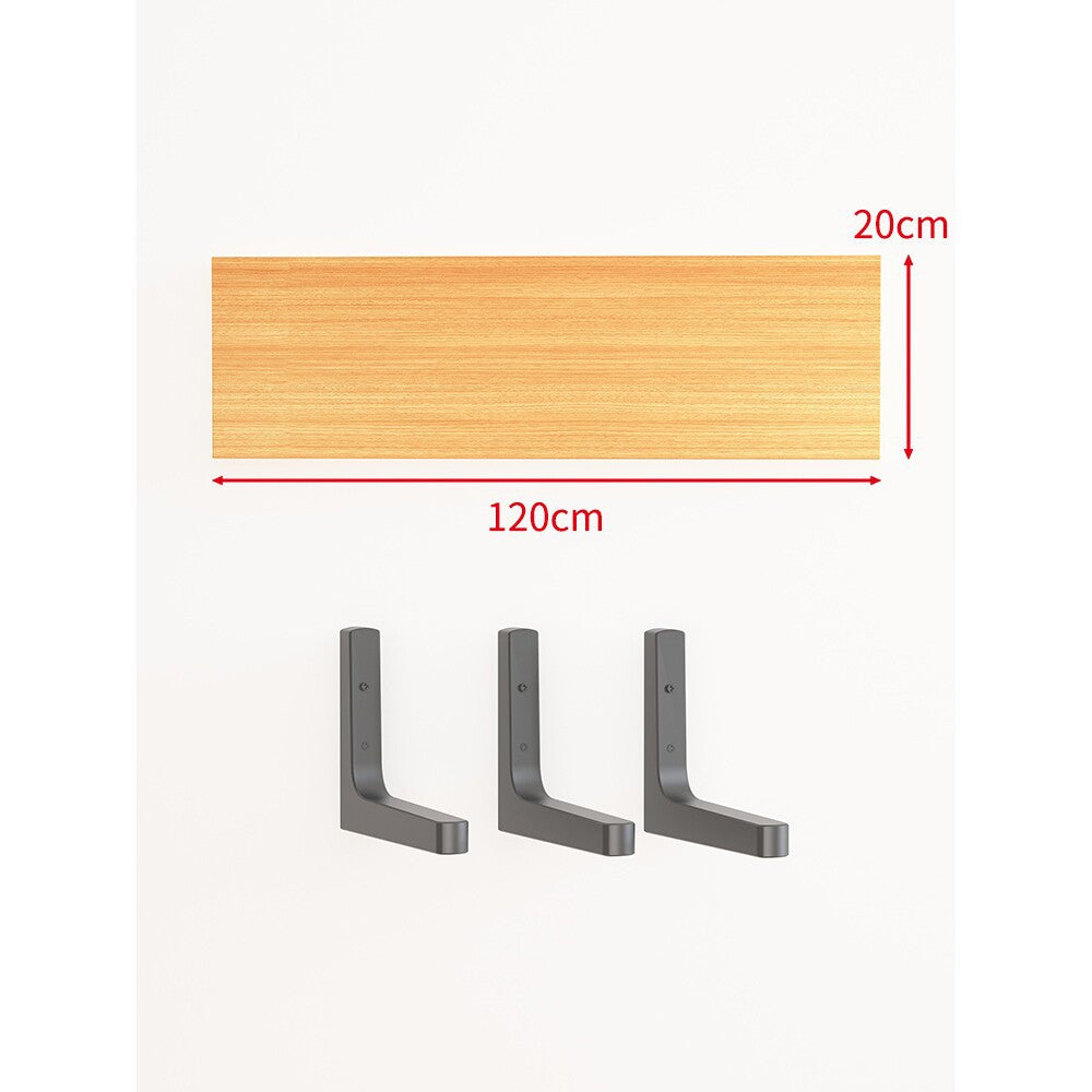 Long Narrow Floating Wall Shelf Kit with Concealed Heavy-Duty Brackets