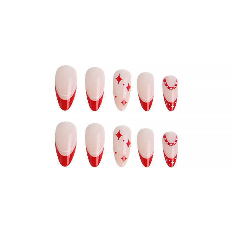 Artful Nail Tips with Heart Design Kalsten