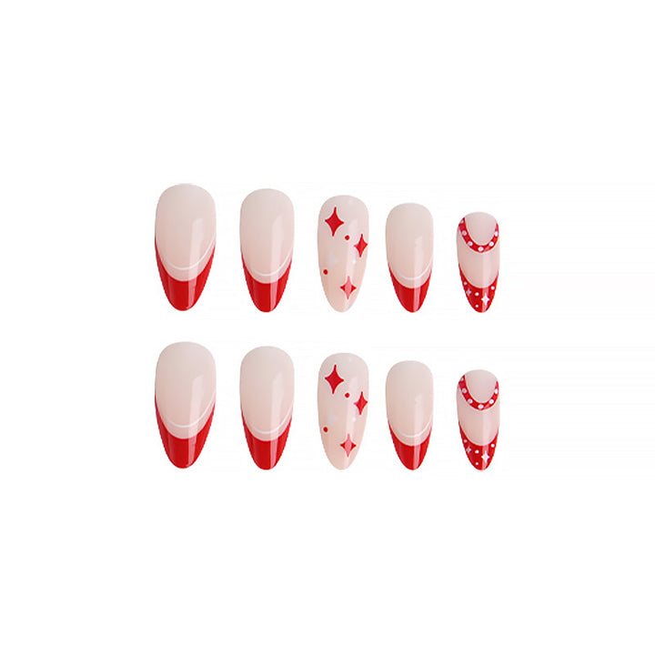 Artful Nail Tips with Heart Design Kalsten