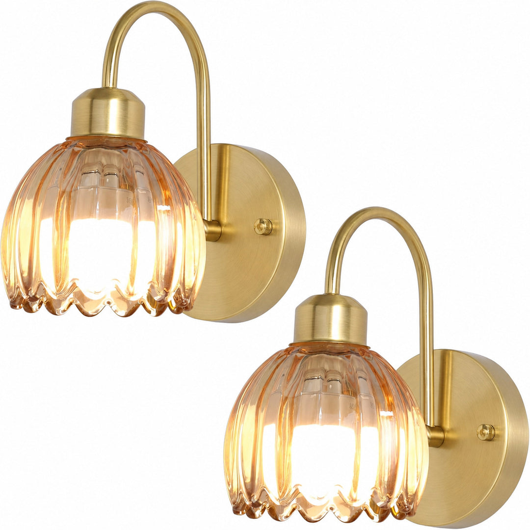 Vintage-Inspired Glass Wall Sconce
