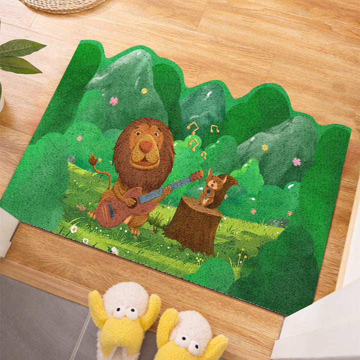 Playful Animal-Themed Bath Mat