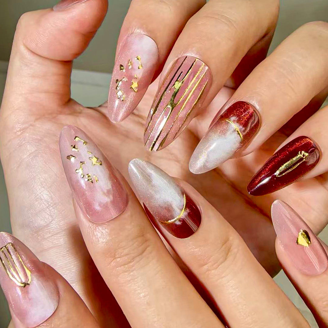 Elegant Press-On Nail Art Set Kalsten