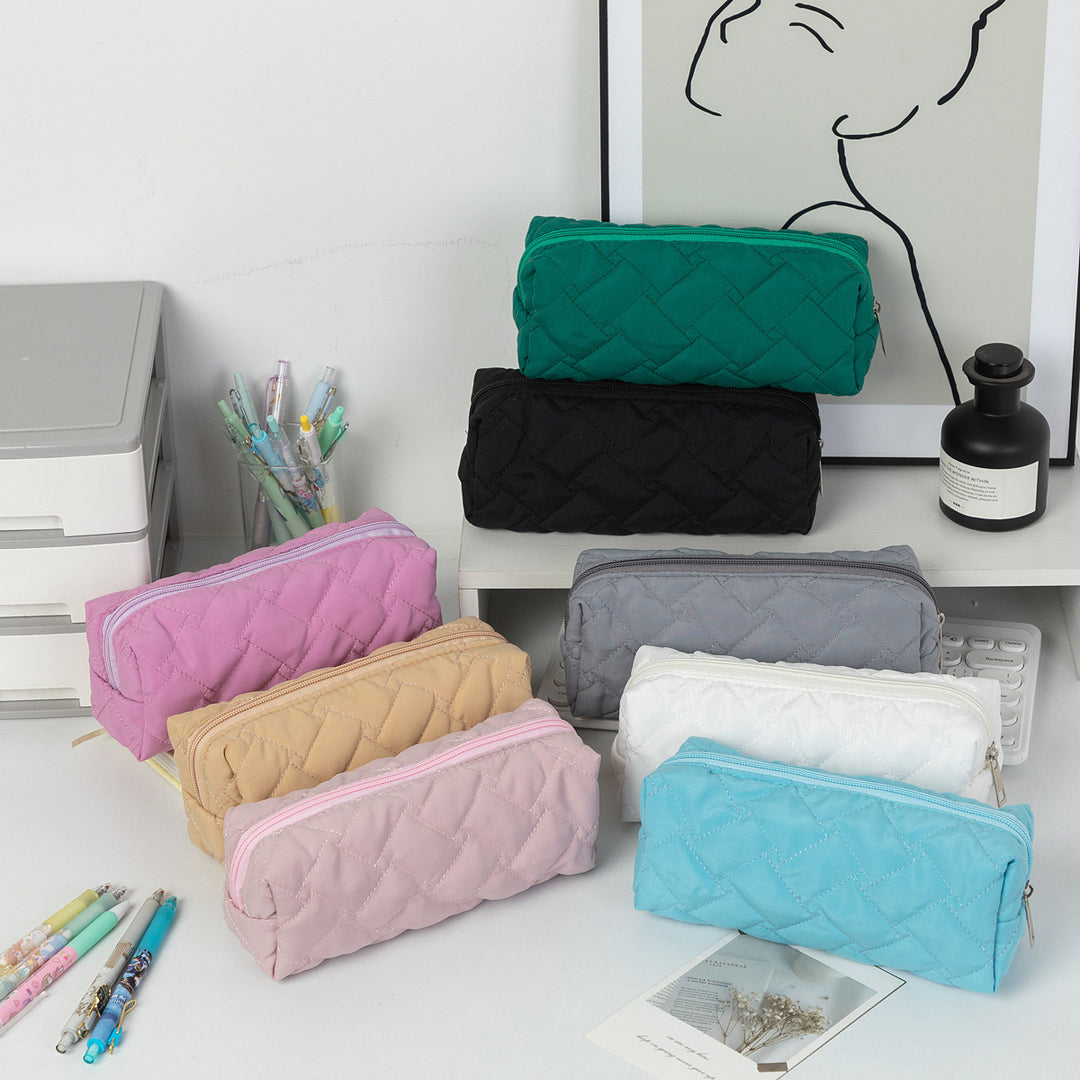 Quilted Textured Pencil Case Kalsten