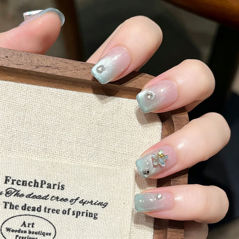 Glittery Press-On Nail Art Set Kalsten