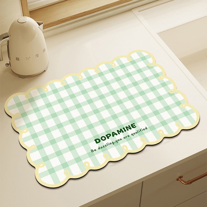 Cute Bear-Themed Absorbent Kitchen Mat