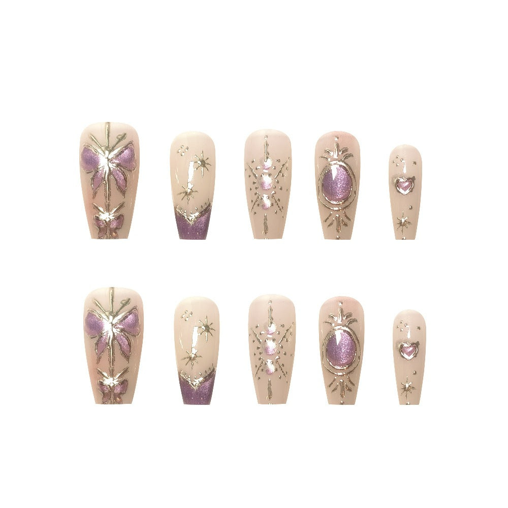 Artistic Press-On Nail Art Extensions Kalsten
