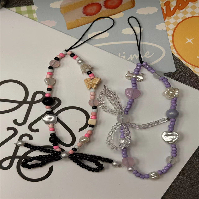 Artistic Beaded Charm Phone Lanyard Kalsten
