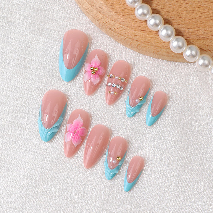 Creative Floral-Inspired Press-On Nail Set Kalsten