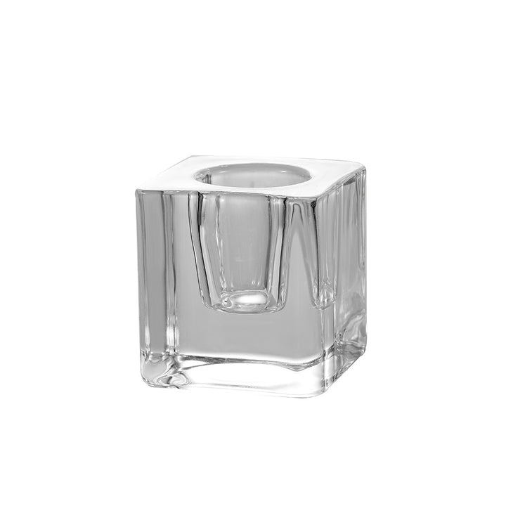 Square Ribbed Glass Votive Candle Holder Kalsten