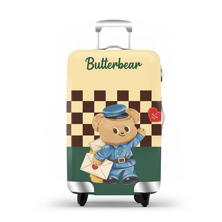 Unisex hard-shell luggage with trendy dog motif Kalsten