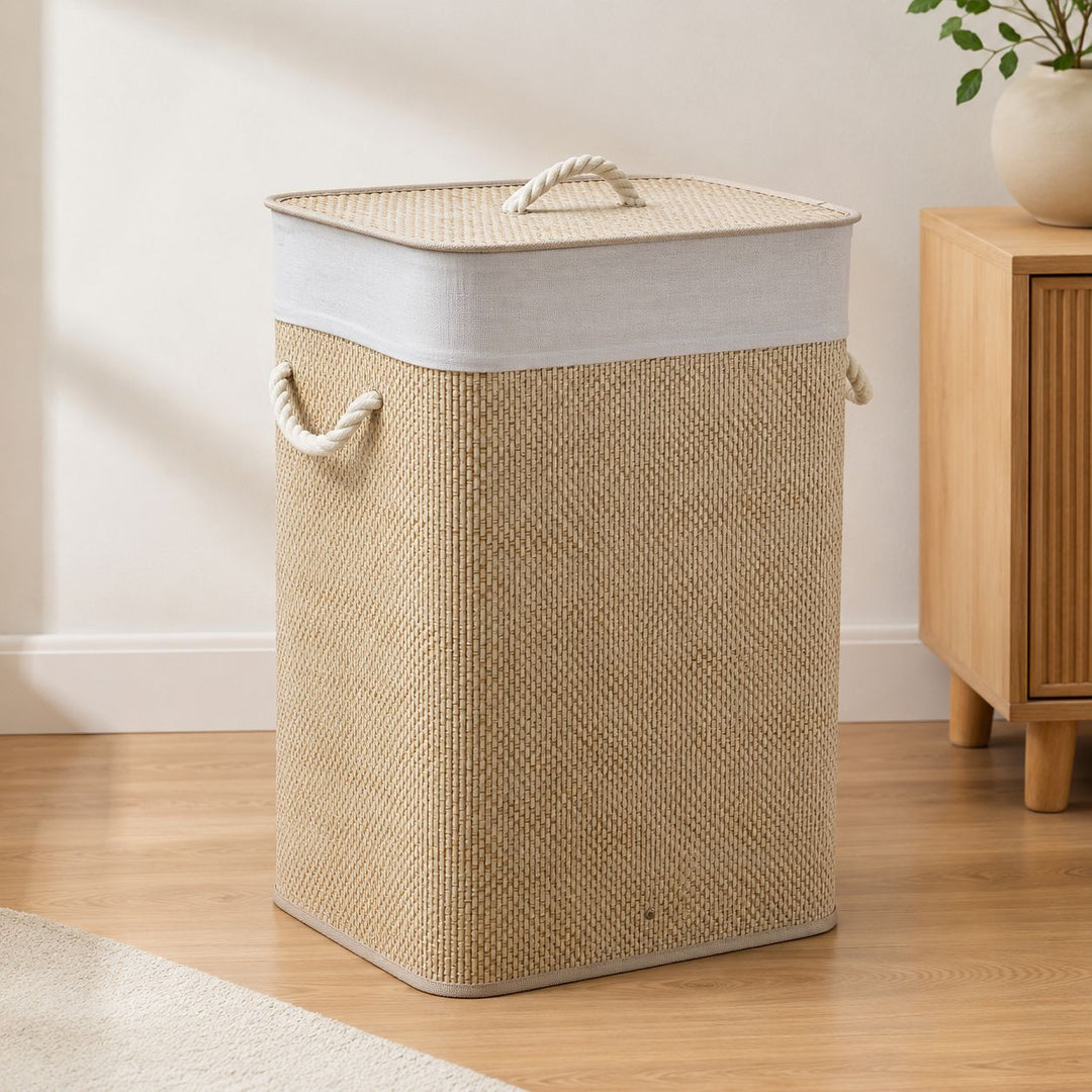 Laundry basket with lid and handle Kalsten
