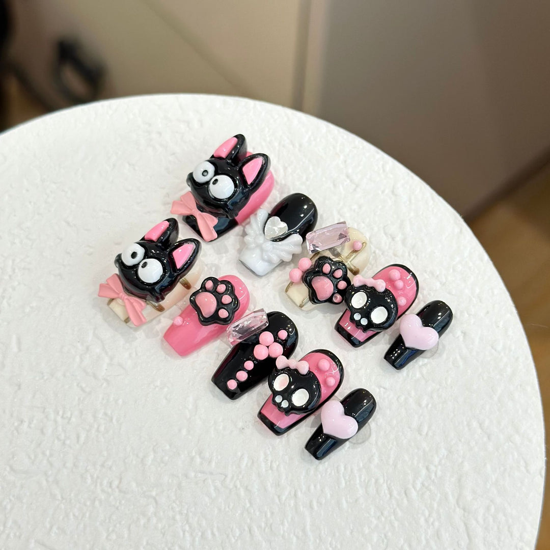 Whimsical Cartoon-Themed Press-On Nail Collection