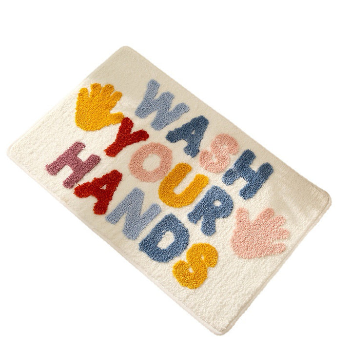 Fun Typography Bath Mat