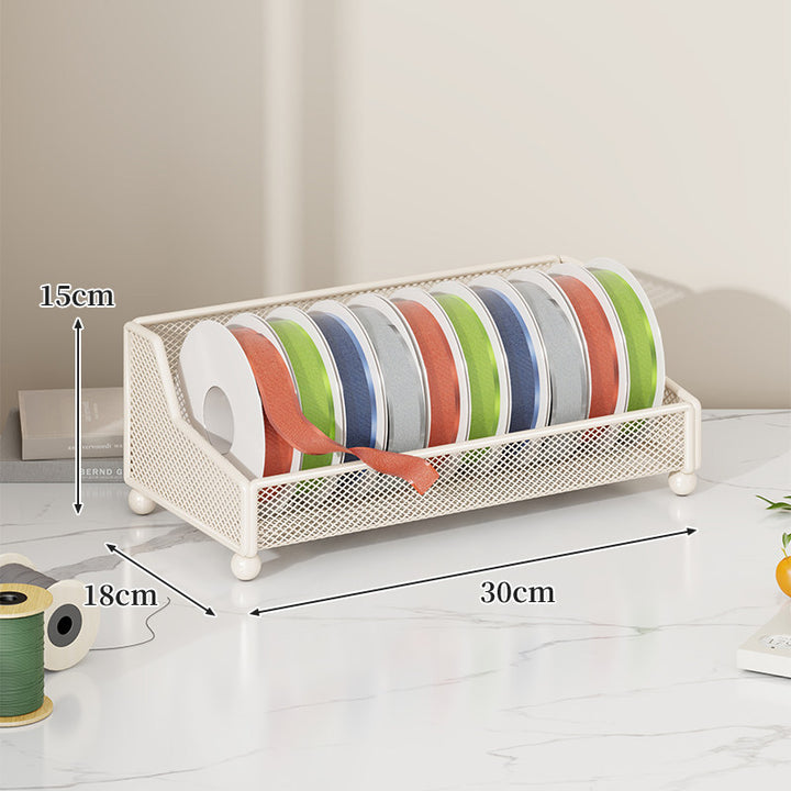 Ribbon Spool and Craft Supply Mesh Organizer Rack