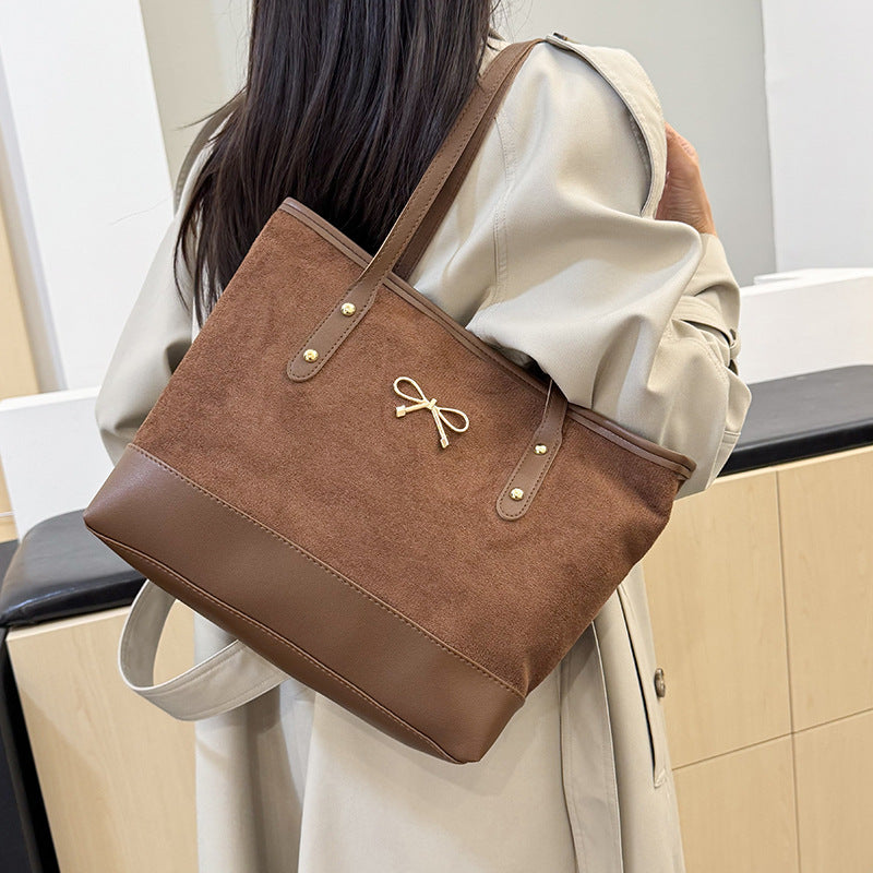WoStylish Faux Suede Tote Bag Kalsten