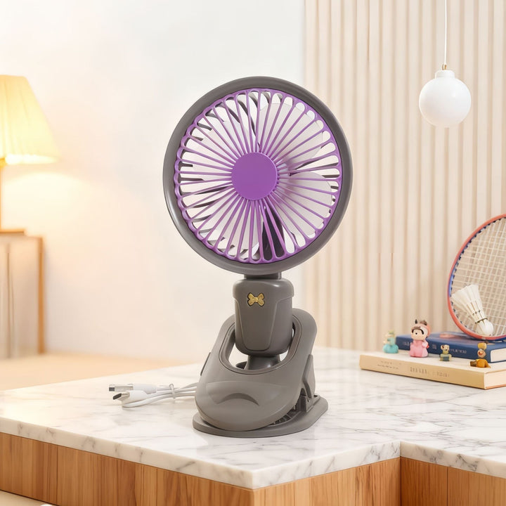 Women's Portable USB Table Fan with Flexible Clamping System Kalsten