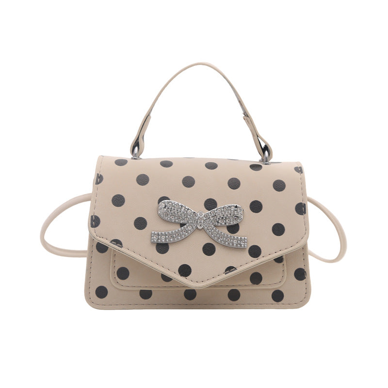 WoElegant Polka Dot Handheld Satchel Bag Kalsten
