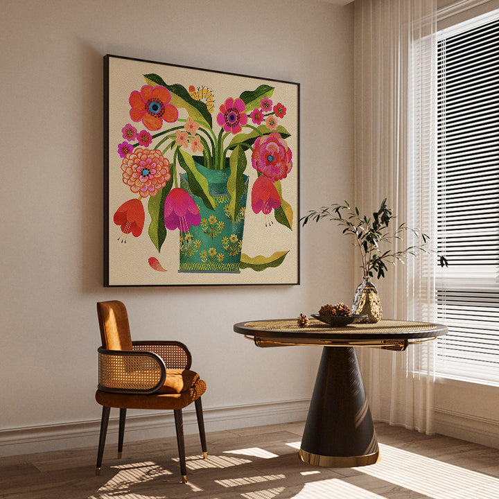 Decorative Flower Canvas Artwork
