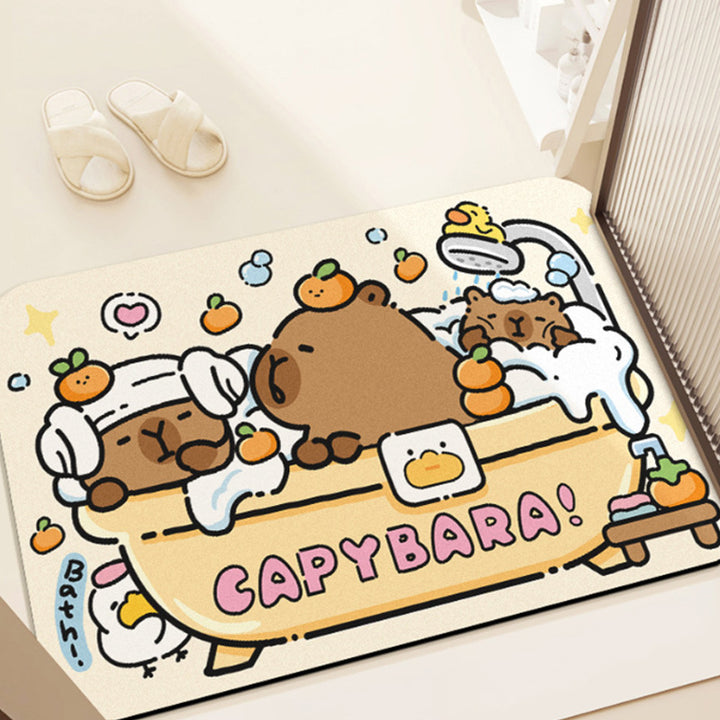 Cute Cartoon Character Bath Mat Decor
